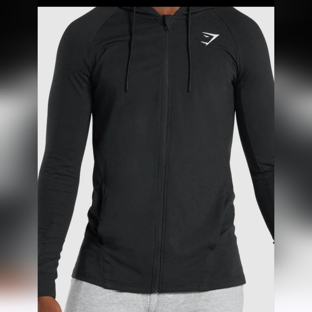Gymshark Black Zip Up Sweater